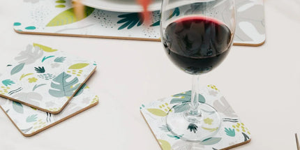 4 Pcs Clevinger MDF Coasters Monstera