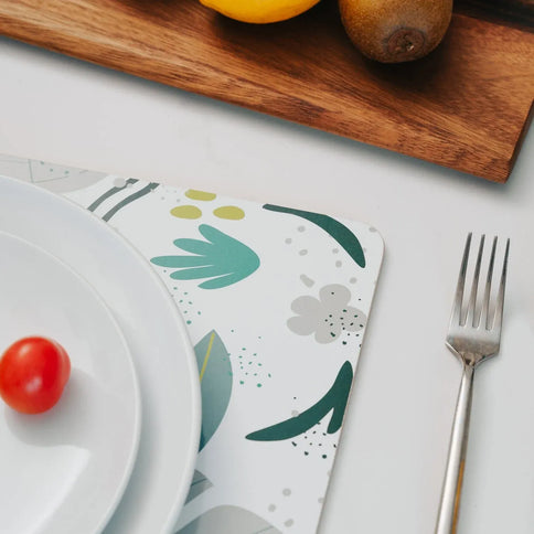 8pc Clevinger MDF Placemats & Coasters Monstera