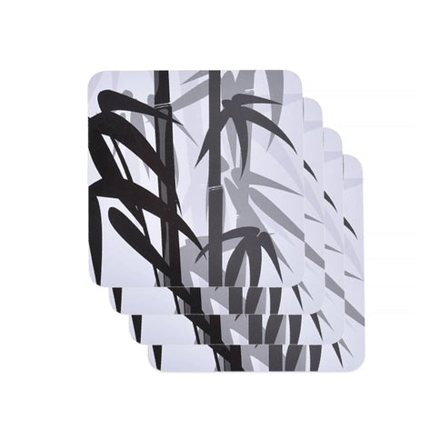 4pc Clevinger MDF Coasters Bamboo