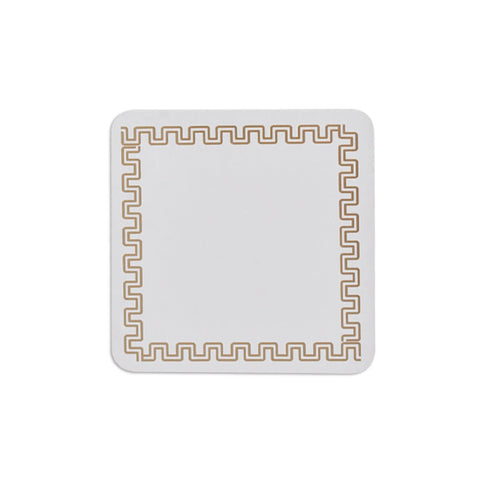 4pc Clevinger MDF Coasters Gold Border