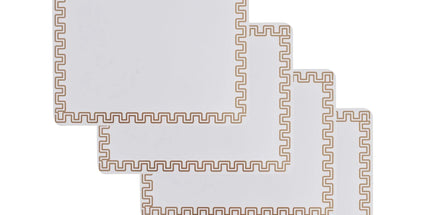 4 Pcs Clevinger MD Placemats Gold Border