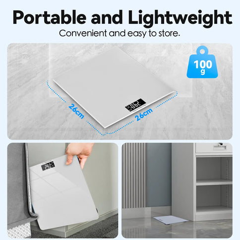 Clevinger Silver Digital Glass Bathroom Scale