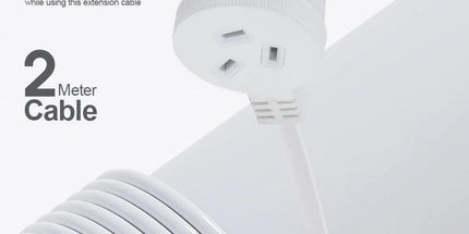 2 Meters Piggyback Extension Power Outlets Lead