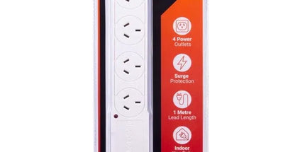 4 Outlet Powerboard With Surge Protection 1M Lead Cable