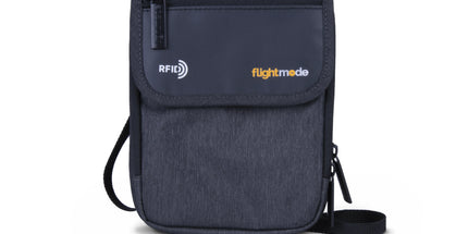 Flightmode RFID Neck Pouch - Charcoal