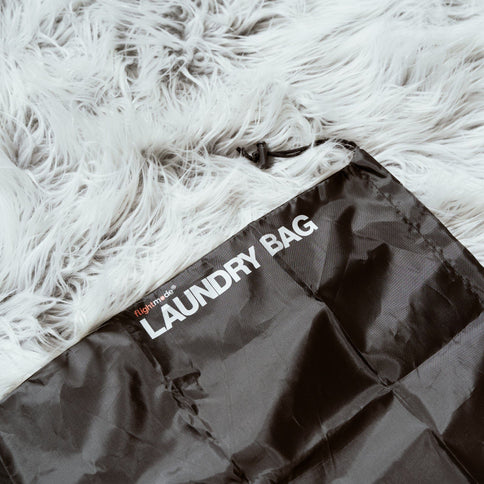2pc Travel Laundry Bag Drawstring Water Resistant Sports Gym Clothes