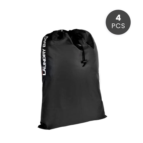 4pc Travel Laundry Bag Drawstring Water Resistant Sports Gym Clothes