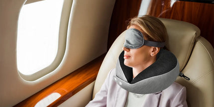 Compact Luxury Memory Foam Travel Pillow