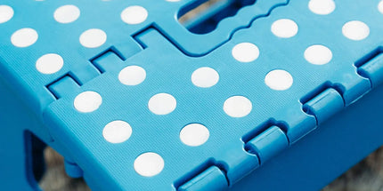 Plastic Folding Stool Portable Chair Outdoor Camping Blue