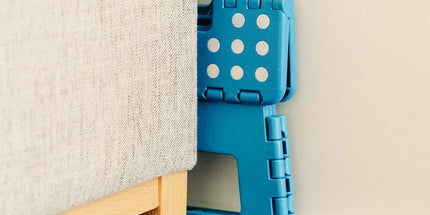 Plastic Folding Stool Portable Chair Outdoor Camping Blue
