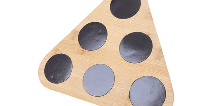 Magnetic Triangular Bamboo Spice Rack & Jars For Kitchen Storage