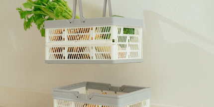 Livingtoday Collapsible Shopping Basket with Handle Medium - 19L