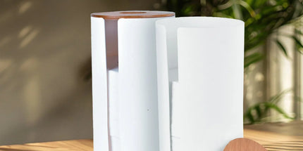 Bamboo Lid Toilet Roll Storage Holder