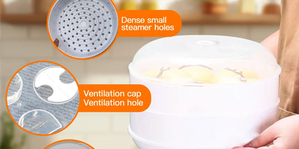 2 Tier Microwave Steamer