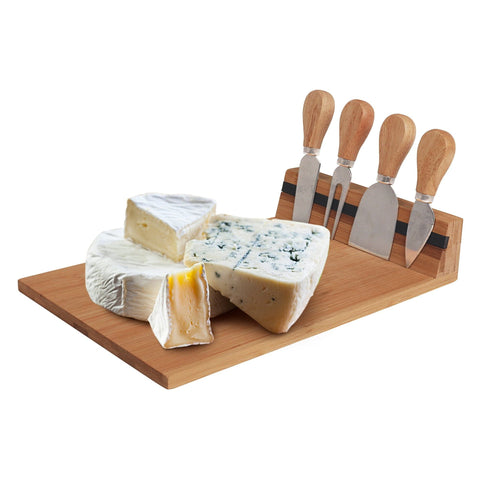 Bamboo Cheese Board & Knife Set