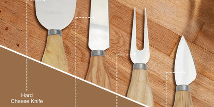 Bamboo Cheese Board and Knife Set