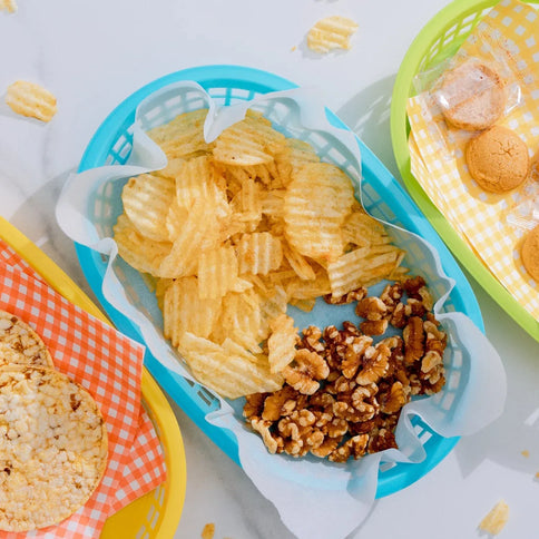 3pc Cook Easy Oval Plastic Snack Baskets