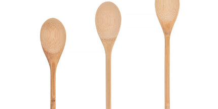 3 Pcs Bamboo Cooking Spoon Set
