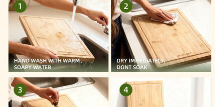 3 Pcs Bamboo Cutting Board