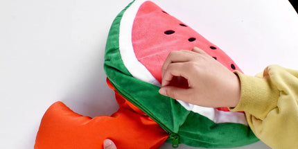 Two-Way Reversible Microfibre Travel Pillow-Watermelon