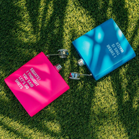2pc Stainless Steel Hip Flask (175?ml Each)