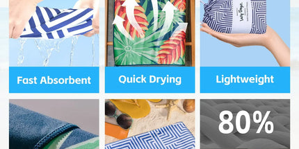 Lazy Dayz Quick Drying Sand Free Beach Towel - Makena