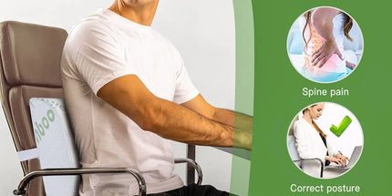 Bamboo Memory Foam Lumbar Support Cushion
