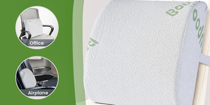 Bamboo Memory Foam Lumbar Support Cushion