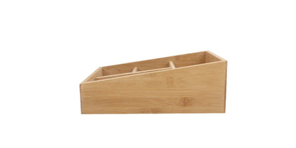 Bamboo Storage Box with 4 Slots