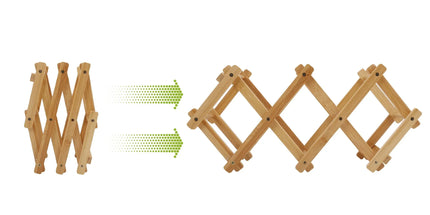 Bamboo Foldable Wine Bottle Holder