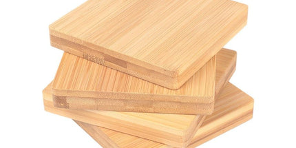 4 Pcs Bamboo Unique Drink Coasters