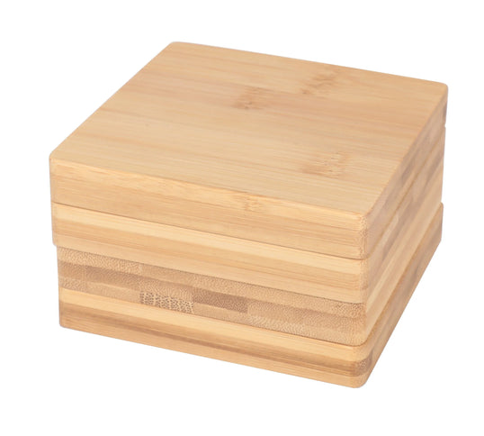 4pc Bamboo Unique Drink Coasters