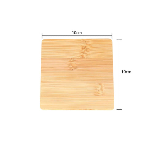 4pc Bamboo Unique Drink Coasters