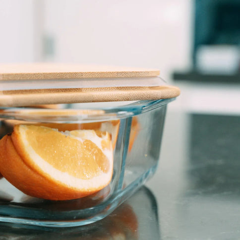 Clear Medium Bamboo Food Container