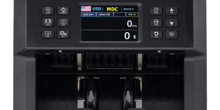 Dual CIS Money Counter with Counterfeit Detection, Mixed Value Bill Counter, 14 Currency Cash Counting Machine with Serial Number Reading, UV MG IR MT Detection, 3.5" TFT Display, AUD USD EUR GBP CNY Tyack eCommerce Solutions