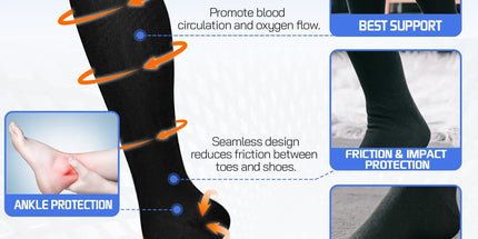2 pairs of Miracle Compression Socks - Large/XL