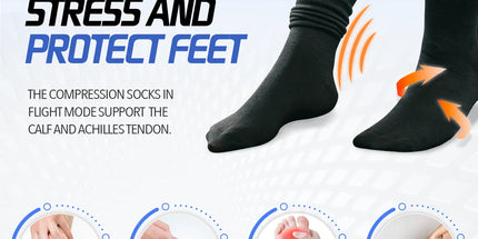 2 pairs of Miracle Compression Socks - Large/XL