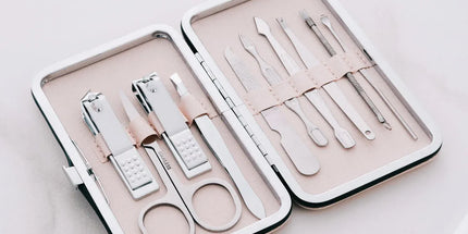 10 Pcs Remology Stainless Steel Manicure Set Silver