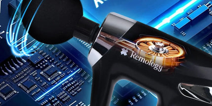 Remology Impact Therapy 6 Adaptive Speed USB-C Massage Gun with 4 Heads