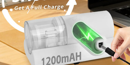 UV?C Cordless Dust Mite Vacuum Handheld Sanitizing Cleaner with 1200?mAh Battery