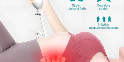 Adjustable Air Lumbar Spine Reliever – Inflatable Back Stretcher with Acupressure & Magnets
