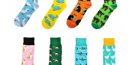 8 Pairs Fashion Novelty Funny  Socks one Size 5-13 Men  Socks  Women  Socks #1