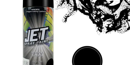 12 Pcs 250g Spray Paint Can For Interior and Exterior 26 colours Fast Dry - Gloss Black