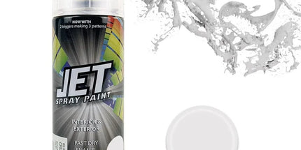12 Pcs 250g Spray Paint Can For Interior and Exterior 26 colours Fast Dry - Silver