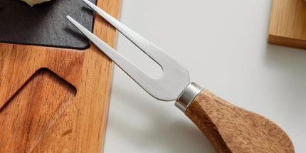 4 Pcs Clevinger Acacia Wood & Slate Cheese Board With Knife Set