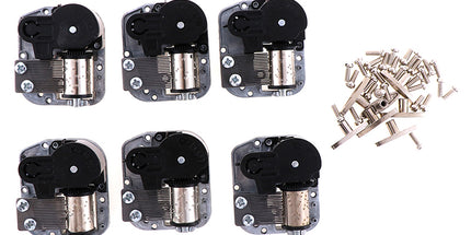 Mechanical DIY Music Box Sankyo Musical Movement + Screws + Black A3:Merry Christmas