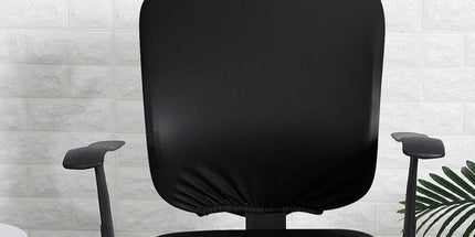 Pu Office Chair Cover Removable Stretch Armchair Cover Swivel Chair Protector Waterproof Oilproof For Banquet Home,