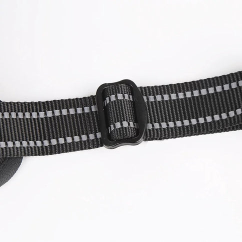 Nixnix - Dog Harness - Size L - Anti-Trek Harness - Dog Harness - Y-Shaped Dog Harness - Reflective - Black