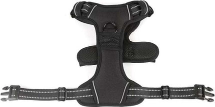 Nixnix - Dog Harness - Size L - Anti-Trek Harness - Dog Harness - Y-Shaped Dog Harness - Reflective - Black