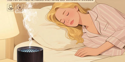 Humidifiers - Aromatherapy Humidifier - 300ml Diffuser - Air Humidifier - Room Humidifier - 7-Color LED - Light and Automatic Shut-Off - Essential Oil Diffuser for Home and Office (Dark)